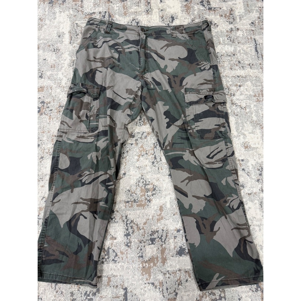 Wrangler Mens Relaxed Fit Camo Cargo Pants‎ Green 1070ABW4M 40x30